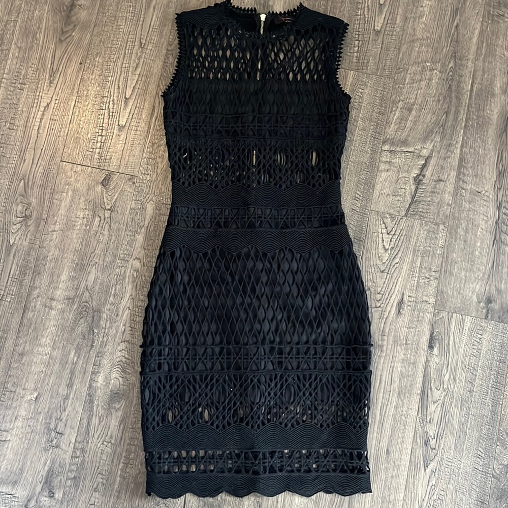 Body Con Black Crochet dress